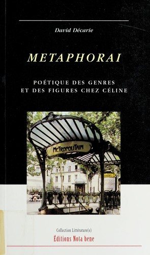 Couverture : Metaphorai