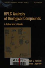 Couverture : HPLC analysis of biological compounds