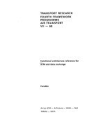 Couverture : Functional architecture reference for ATM and data exchange