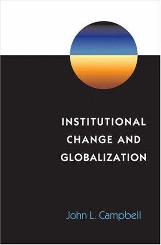 Couverture : Institutional change and globalization