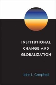 Couverture : Institutional change and globalization