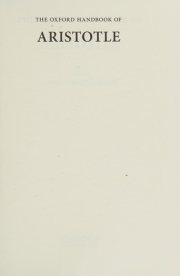 Couverture : The Oxford Handbook of Aristotle