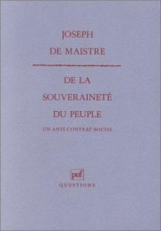 Couverture : De la souveraineté du peuple