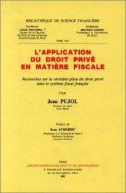 Couverture : L' application du droit privé en matière fiscale