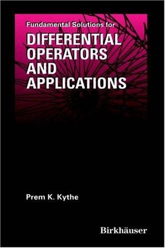 Couverture : Fundamental solutions for differential operators and applications