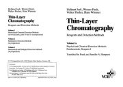 Couverture : Physical and Chemical Detection Methods: Fundamentals, Reagents I, Volume 1a, Thin-Layer Chromatography