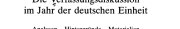 Couverture : Die Verfassungsdiskussion im Jahr der deutschen Einheit