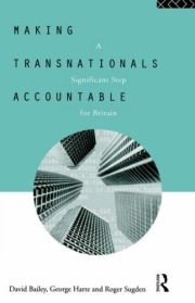 Couverture : Making transnationals accountable