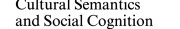Couverture : Cultural Semantics and Social Cognition