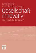 Couverture : Gesellschaft innovativ