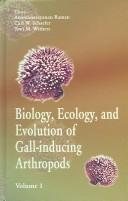 Couverture : Biology, ecology, and evolution of gall-inducing arthropods