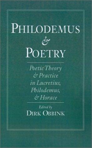 Couverture : Philodemus and poetry