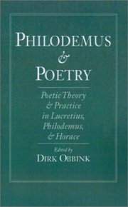 Couverture : Philodemus and poetry