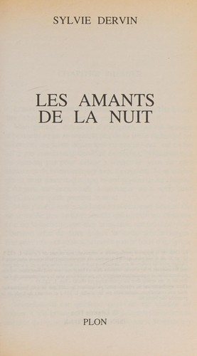 Couverture : Les amants de la nuit