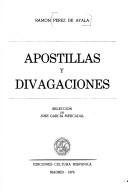 Couverture : Apostillas y divagaciones