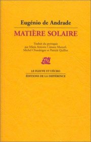 Couverture : Matière solaire