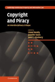 Couverture : Copyright and Piracy
