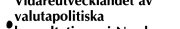 Couverture : Vidareutvecklandet av valutapolitiska konsultationer i Norden.