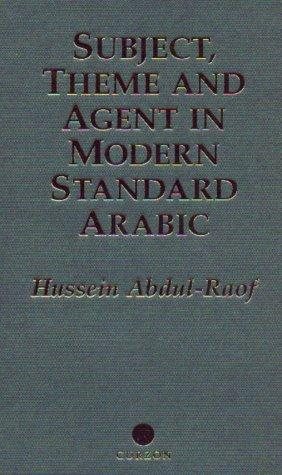 Couverture : Subject, theme, and agent in modern standard Arabic