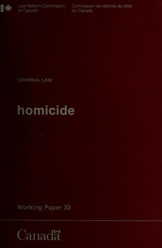Couverture : Homicide.
