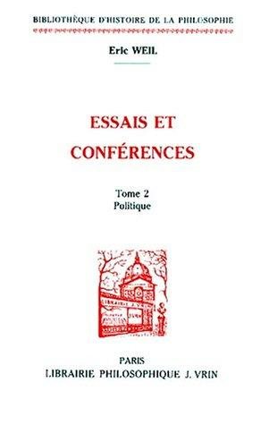 Couverture : Essais et conférences
