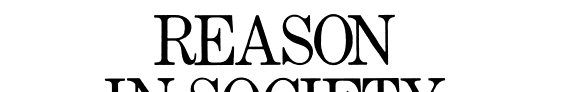 Couverture : Reason in society