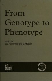 Couverture : From genotype to phenotype