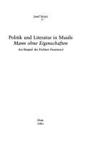 Couverture : Politik und Literatur in Musils Mann ohne Eigenschaften