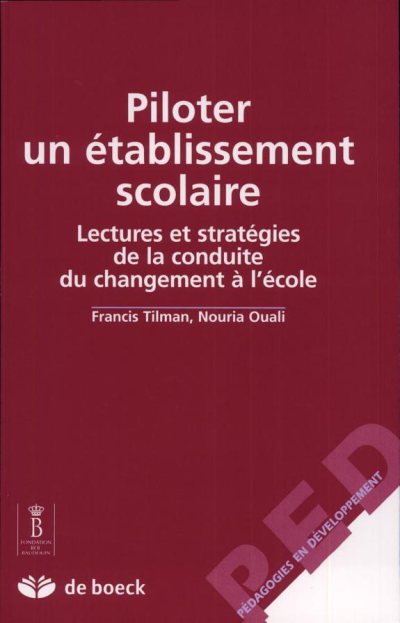 Couverture : Piloter un établissement scolaire