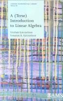 Couverture : A (terse) introduction to linear algebra