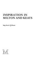 Couverture : Inspiration in Milton and Keats