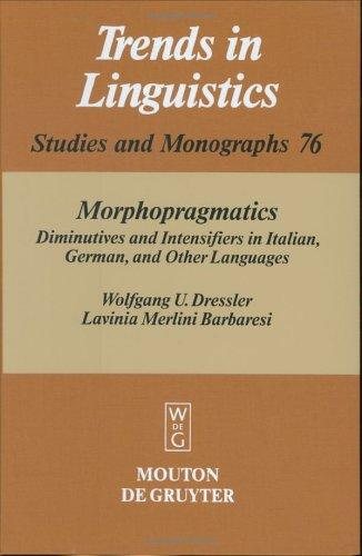 Couverture : Morphopragmatics