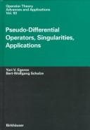 Couverture : Pseudo-differential operators, singularities, applications