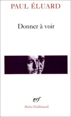 Couverture : Donner a Voir