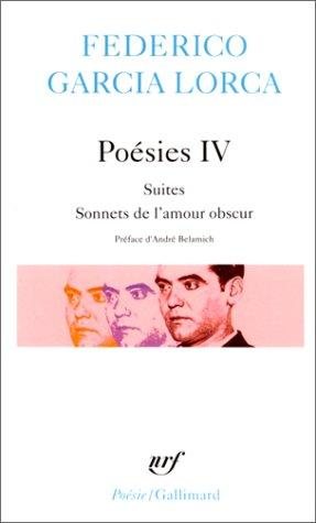 Couverture : Poésie IV. Sonnets de l'amour obscur