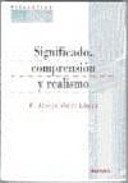 Couverture : Significado, comprensión y realismo