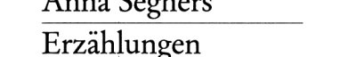 Couverture : Erzählungen
