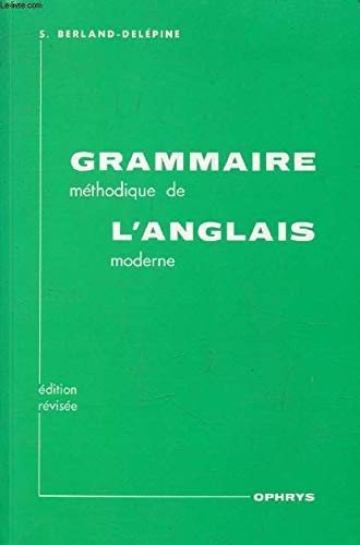 Couverture : Grammaire méthodique de l'anglais moderne avec exercices