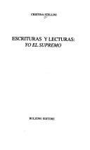 Couverture : Escrituras y lecturas, Yo, el Supremo