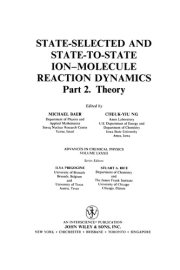 Couverture : Experiment, Volume 82, Part 1, State-Selected and State-To-State Ion-Molecule Reaction Dynamics