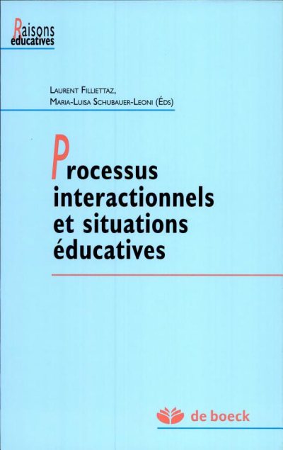 Couverture : Processus interactionnels et situations éducatives
