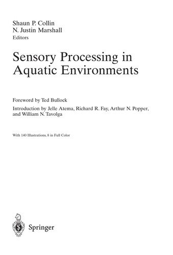 Couverture : Sensory processing in aquatic environments