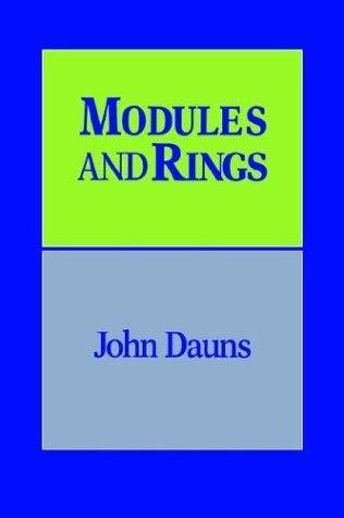 Couverture : Modules and rings