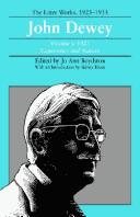 Couverture : John Dewey: The Later Works, 1925-1953