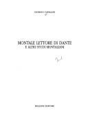 Couverture : Montale lettore di Dante