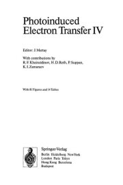 Couverture : Photoinduced electron transfer IV
