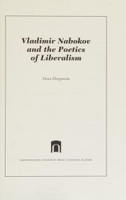 Couverture : Vladimir Nabokov and the poetics of liberalism