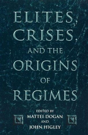 Couverture : Elites, crises, and the origins of regimes