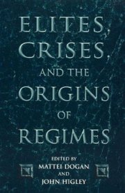 Couverture : Elites, crises, and the origins of regimes