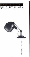 Couverture : Quid Sit Lumen